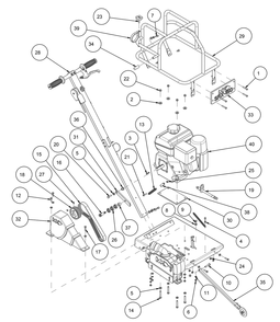 Section 02 Diagram and Parts List for SRX-150 172023-H MK Diamond Concrete Saw